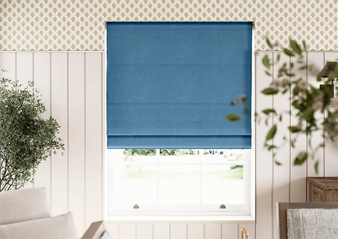 Ashbourne (Blackout), Caspian Blue - Roman Blind - Image 3